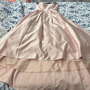 Camille La Vie Strapless Pink Dress